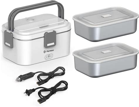 pavezo electric lunch box|Electric Lunch Box + Extra SS Tray*2 (with Airtight Lid).